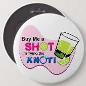 "白い私を私が結び目" Pin結んでいる打撃買って下さい 缶バッジ (正面&裏面)