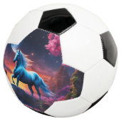 白い種馬のファンタジー ピンクの庭園 サッカーボール (3/4)