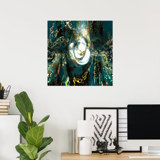 白い穴 ポスター (ホームオフィス)