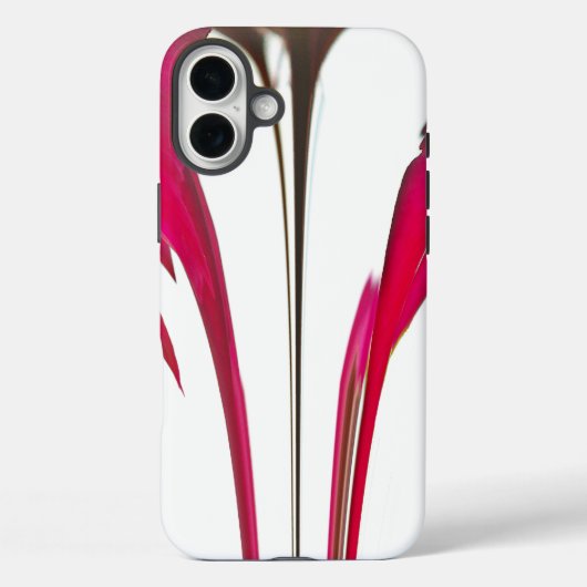 白い空の下にシックで素晴らしい赤いバラ。 Case-Mate iPhoneケース (裏面)