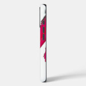 白い空の下のシックで素晴らしい赤いバラ Case-Mate iPhoneケース (裏面 / 左)