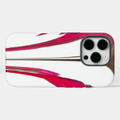 白い空の下のシックで素晴らしい赤いバラ Case-Mate iPhoneケース (裏面 (横))