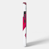 白い空の下のシックで素晴らしい赤いバラ Case-Mate iPhoneケース (裏面 / 左)