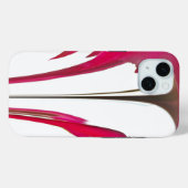 白い空の下のシックで素晴らしい赤いバラ Case-Mate iPhoneケース (裏面 (横))