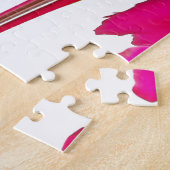 白い空の下のシックで驚くべき赤のバラ.png ジグソーパズル (側面)