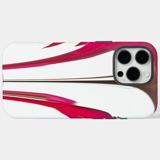 白い空の下のシックで驚くべき赤のバラ.png Case-Mate iPhoneケース (裏面 (横))