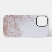 白い空の下の茶色の葉のない木 iPhoneケース (裏面横)