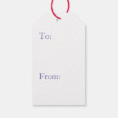 白い空数々のにラベル色の雲を贈る ギフトタグ (裏面)