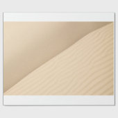 白い空気砂漠の乾いた砂浜のさざなみ ラッピングペーパー (フラット)