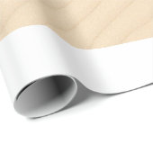 白い空気砂漠の乾いた砂浜のさざなみ ラッピングペーパー (ロールコーナー)