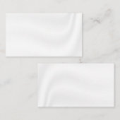 白い空白のサテンの名刺を作成する 名刺 (正面/裏面)