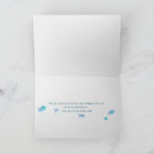 白い窓と海シーショア誕生日 カード (内部)