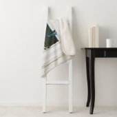 白い窓に緑の植物 シェルパブランケット (インサイチュ)