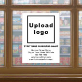 白い窓用フィルムのビジネスブランド ウィンドウサイン