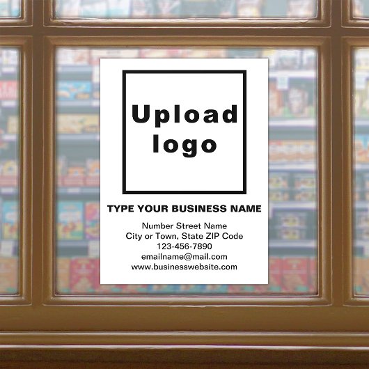 白い窓用フィルムのビジネスブランド ウィンドウサイン