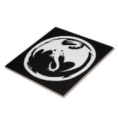 白い竜(大きいタイル) タイル (側面)