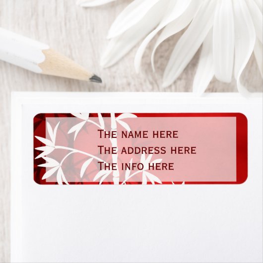 白い竹赤 ラベル (インサイチュ)