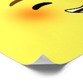 白い笑顔 ポスター (角)