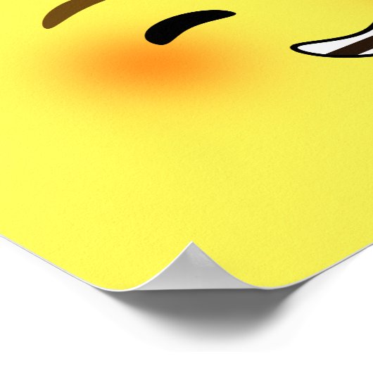 白い笑顔 ポスター (角)