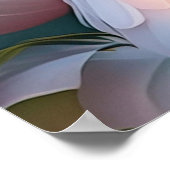 白い紋付き赤面胸ファンタジー鳥 ポスター (角)