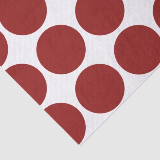 白い紙に赤い水玉模様 薄葉紙 (詳細)