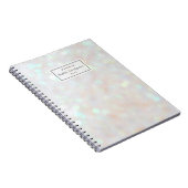 白い紙吹雪はパーソナライズなノートをつけます ノートブック (右側)