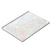 白い紙吹雪はパーソナライズなノートをつけます ノートブック (左側)