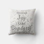 白い紙吹雪 クッション (裏面)