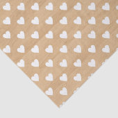 白い素朴ハートティッシュペーパー 薄葉紙 (詳細)