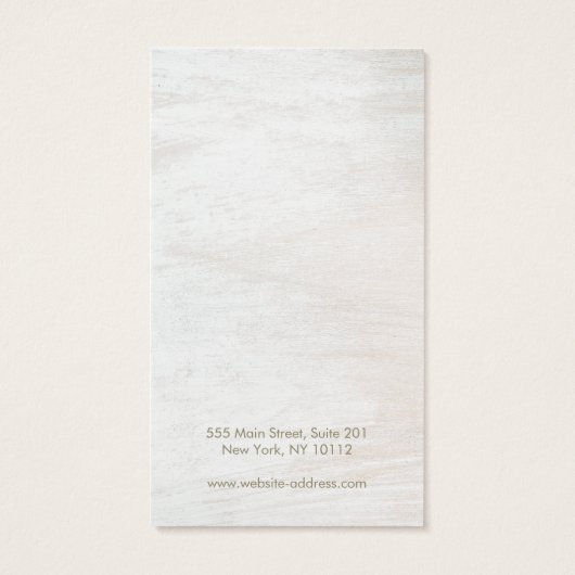 白い素朴木材の追加ロゴクリップの表示 (裏面)