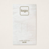 白い素朴木材の追加ロゴクリップの表示 (正面)