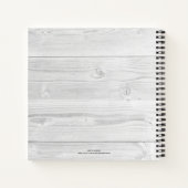 白い素朴木材は今日よく毎日の祈りに住んでいる ノートブック (裏面)