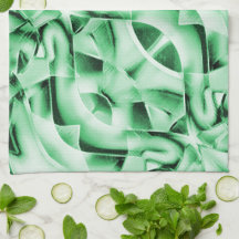 白い素朴緑のインターレース風変わり切り出し