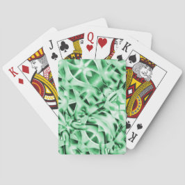 白い素朴緑のインターレース風変わり切り出し トランプ