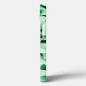 白い素朴緑のインターレース風変わり切り出し Case-Mate iPhoneケース (裏面 / 左)