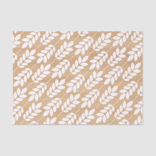 白い素朴葉の木のテクスチ離れャ 薄葉紙 (正面)