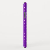 白い紫の水玉模様 Case-Mate iPhoneケース (裏面/右)