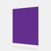 白い紫色の背縁ど景 アクリルサイン (傾斜)