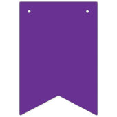 白い紫色の背縁ど景 バンティングフラッグ (第1の旗)