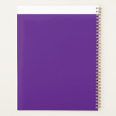 白い紫色の背縁ど景 プランナー手帳 (裏面)