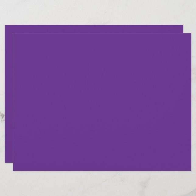白い紫色の背縁ど景 レターヘッド (正面/裏面)