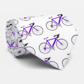 白い紫色の自転車 ネクタイ (ロール)