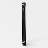 白い細い縦縞のiPhoneの箱 Case-Mate iPhoneケース (裏面/左)