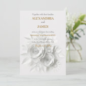 白い結婚フローラ 招待状 (スタンド正面)