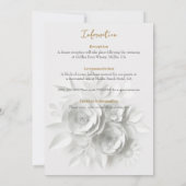 白い結婚フローラ 招待状 (裏面)
