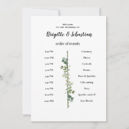 白い結婚素朴な日用ポスター 招待状