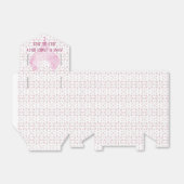 白い結婚鳩目のハートデザイン フェイバーボックス (折り畳みなし)