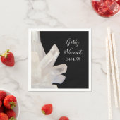 白い結晶結婚の上 スタンダードカクテルナプキン (インサイチュ)