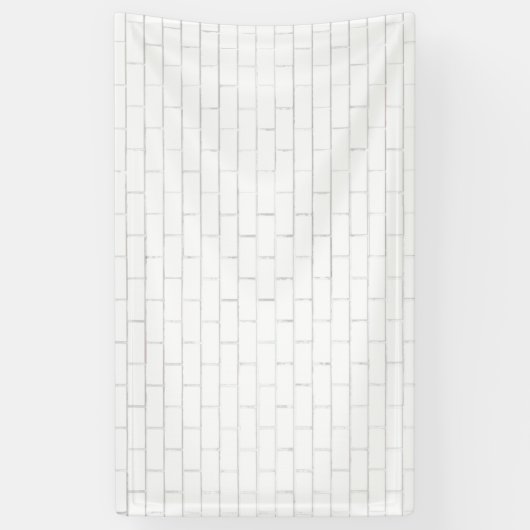 白い絵を描レンガの背景または背景 横断幕 (縦)