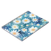 白い絵を描花を持つ ノートブック (左側)